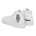 El Chapo White Out Men’s high top canvas shoes
