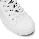 El Chapo White Out Men’s high top canvas shoes