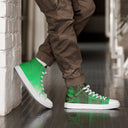 ABS Green Mic 1 WHT Men's Canvas High top canvas shoes