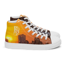 El Chapo Sunset Brunch WHT Men’s White high top canvas shoes