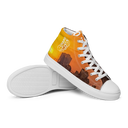 El Chapo Sunset Brunch WHT Men’s White high top canvas shoes