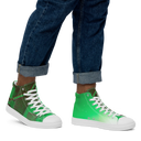 ABS Green Mic 1 WHT Men's Canvas High top canvas shoes