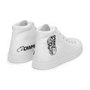El Chapo White Out Men’s high top canvas shoes