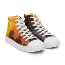 El Chapo Sunset Brunch WHT Men’s White high top canvas shoes