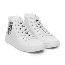 El Chapo White Out Men’s high top canvas shoes