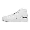 El Chapo White Out Men’s high top canvas shoes