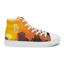 El Chapo Sunset Brunch WHT Men’s White high top canvas shoes