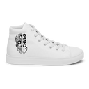 El Chapo White Out Men’s high top canvas shoes