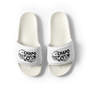 El Chapo Logo WHT OUT Men’s slides