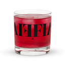 AIFFIA Logo Rocks glass