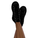 El Chapo BLK OUT Women’s high top canvas shoes