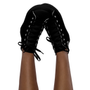 El Chapo BLK OUT Women’s high top canvas shoes