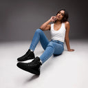 El Chapo BLK OUT Women’s high top canvas shoes