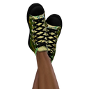 B&G Afghan Wire 1 BLK Women’s high-top canvas shoe