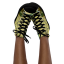 B&G Afghan Wire 1 BLK Women’s high-top canvas shoe