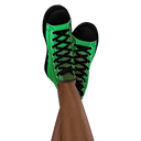 ABS Green Mic 1 BLK Womans high top canvas shoes