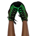 ABS Green Mic 1 BLK Womans high top canvas shoes