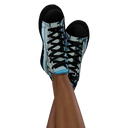 ABS MTM 1 BLK Womans high top canvas shoes