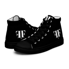 AIFFIA Logo BLK OUT Women’s high top canvas shoes