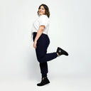 AIFFIA Logo BLK OUT Women’s high top canvas shoes