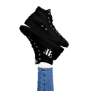 AIFFIA Logo BLK OUT Women’s high top canvas shoes