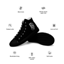 El Chapo BLK OUT Women’s high top canvas shoes