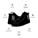 El Chapo BLK OUT Women’s high top canvas shoes