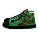 ABS Green Mic 1 BLK Womans high top canvas shoes