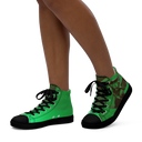 ABS Green Mic 1 BLK Womans high top canvas shoes