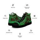 ABS Green Mic 1 BLK Womans high top canvas shoes