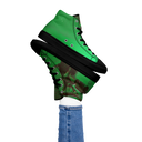 ABS Green Mic 1 BLK Womans high top canvas shoes