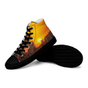 El Chapo Sunset Brunch 1 BLK Women's High Top canvas shoes