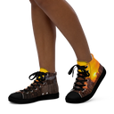 El Chapo Sunset Brunch 1 BLK Women's High Top canvas shoes