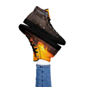 El Chapo Sunset Brunch 1 BLK Women's High Top canvas shoes