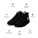 AIFFIA Logo BLK OUT Women’s high top canvas shoes