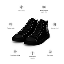 El Chapo BLK OUT Women’s high top canvas shoes