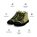 B&G Afghan Wire 1 BLK Women’s high-top canvas shoes