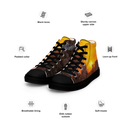 El Chapo Sunset Brunch 1 BLK Women's High Top canvas shoes