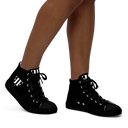 AIFFIA Logo BLK OUT Women’s high top canvas shoes