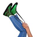 ABS Green Mic 1 BLK Womans high top canvas shoes