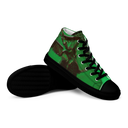 ABS Green Mic 1 BLK Womans high top canvas shoes