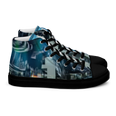 ABS MTM 1 BLK Womans high top canvas shoes