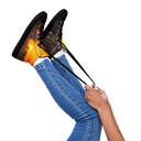 El Chapo Sunset Brunch 1 BLK Women's High Top canvas shoes