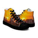 El Chapo Sunset Brunch 1 BLK Women's High Top canvas shoes