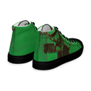 ABS Green Mic 1 BLK Womans high top canvas shoes