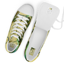 B&G Afghan Wire 1 WHT Women’s high-top canvas shoe