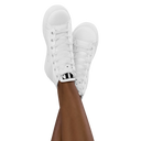 AIFFIA Logo WHT OUT Women’s high top canvas shoes