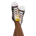 El Chapo Sunset Brunch WHT Women's High Top canvas shoes