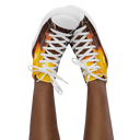 El Chapo Sunset Brunch WHT Women's High Top canvas shoes