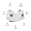 AIFFIA Logo WHT OUT Women’s high top canvas shoes